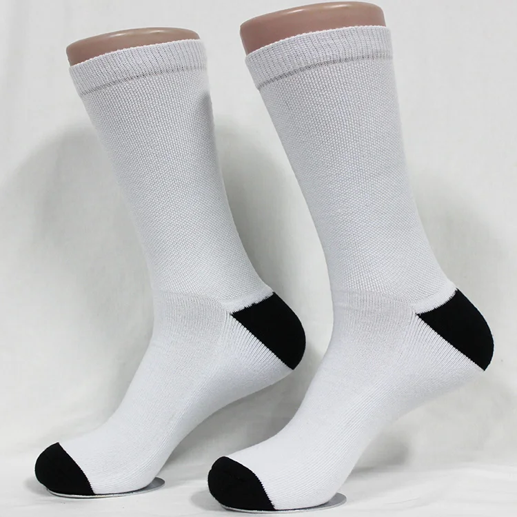 
 AJ19132 горячая Распродажа пользовательские 3D фото печатные белые пустые спортивные сублимационные короткие носки для мужчин  