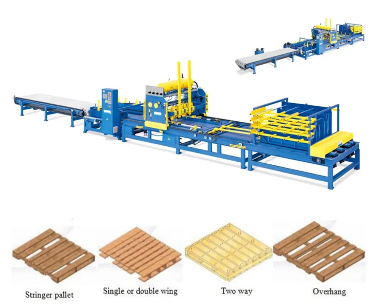 HICAS Saifan Automatic Wooden Stringer Pallet Nailing Production Line