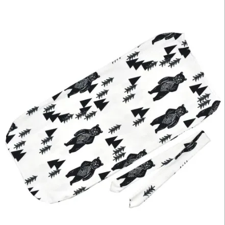 Baby Cocoon Sleeping Bag with matching knotted bow headband newborn  receiving blankets headband set