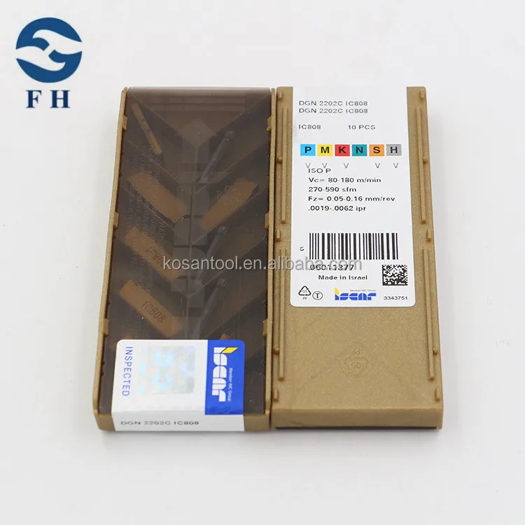 Iscar grooved inserts carbide tools DGN2202C IC808