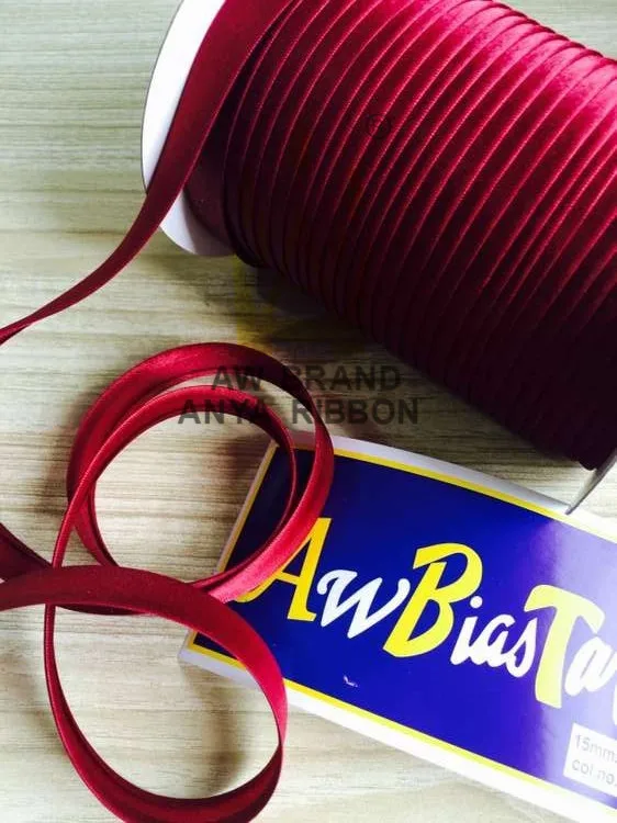 
in china wholesale polyester Satin Bias Tape Single folded Bias Binding Tape yiwu market ribbon and laces designs 