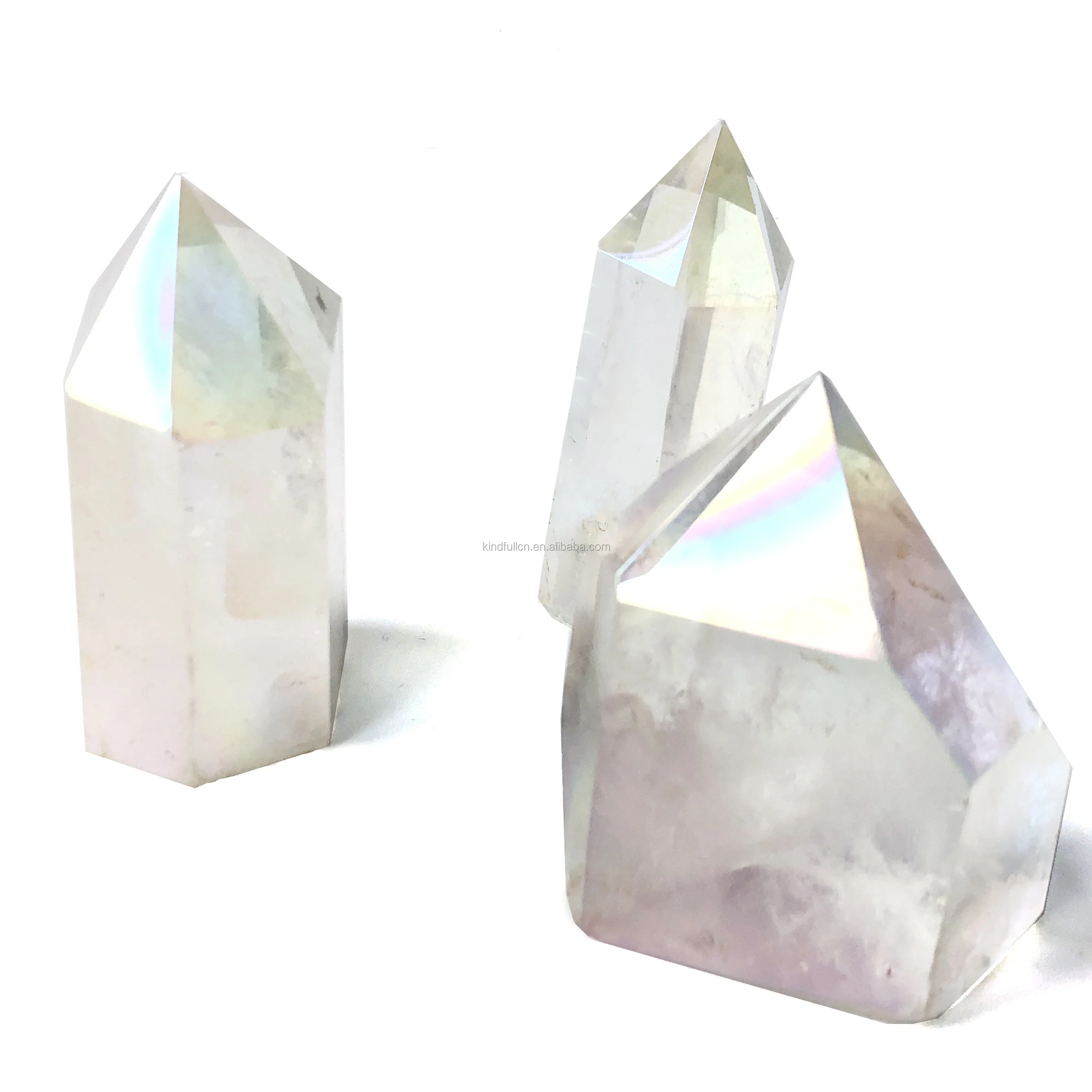 
Manufacturer direct bulk sale natural angel aura clear quartz point wand aura healing crystal point tower for decoration 