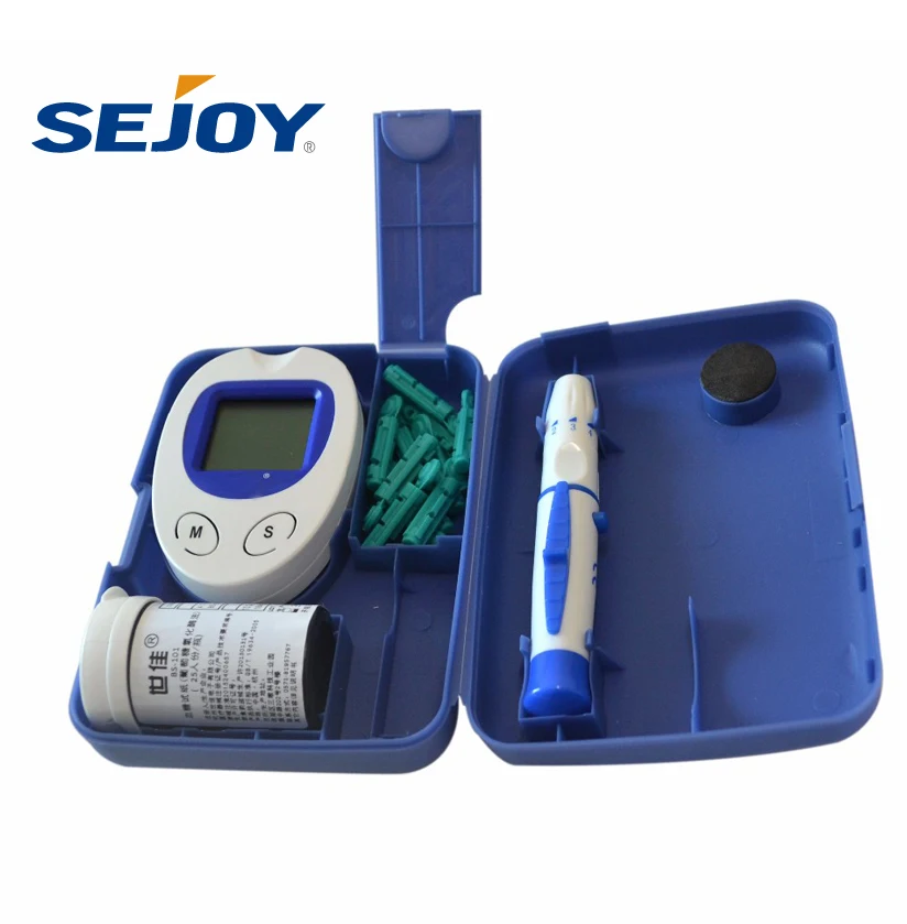 Portable Case Free Test Strips Custom Blood Glucose Meter