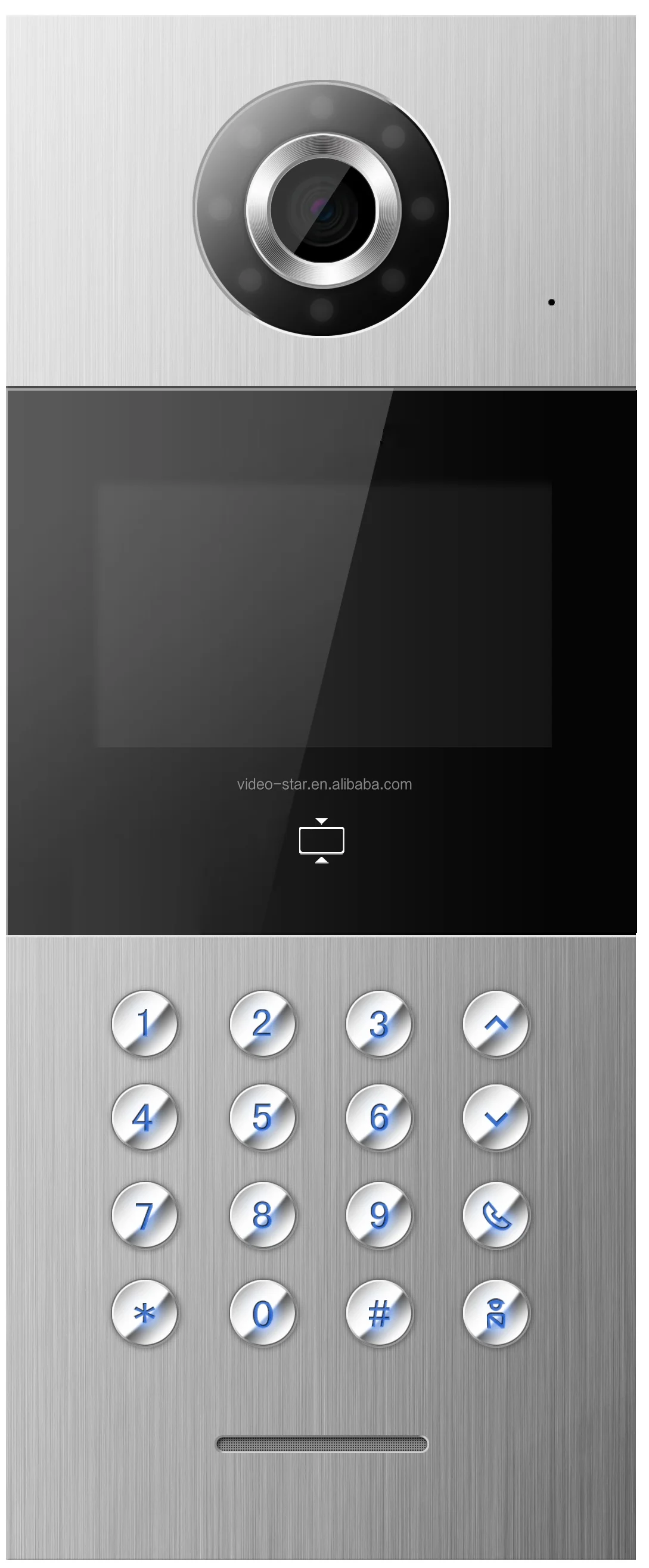 2 wire video door phone TCP/IP video door phone intercom