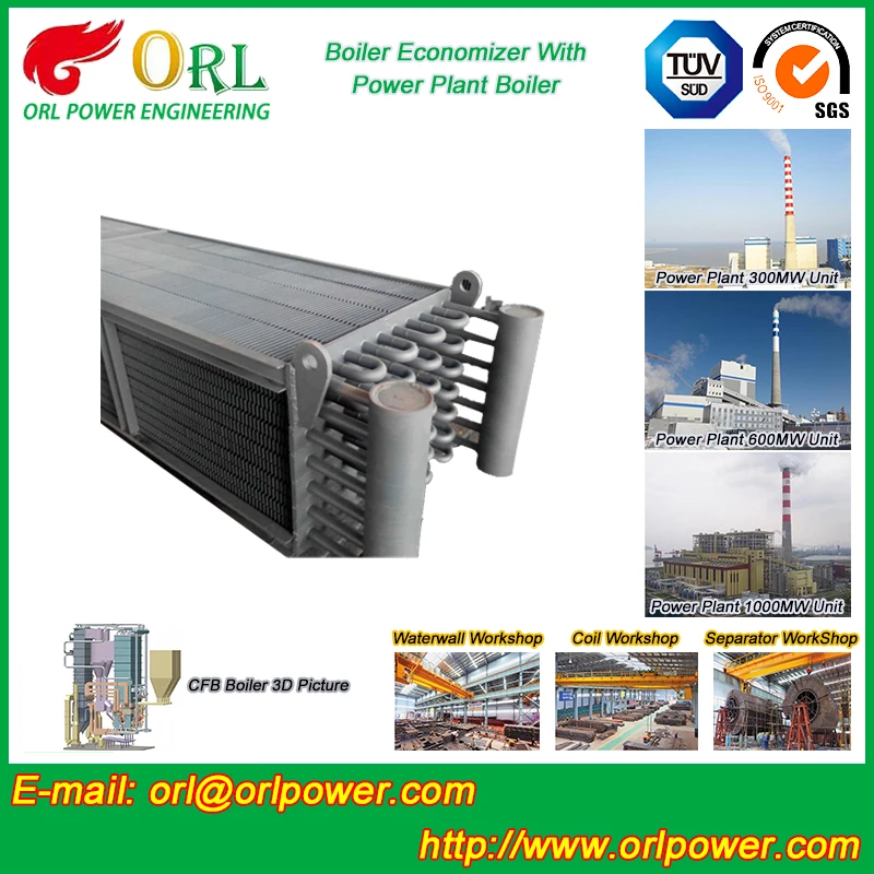 SA210C легированная сталь угольных котлов экономайзера ISO9001