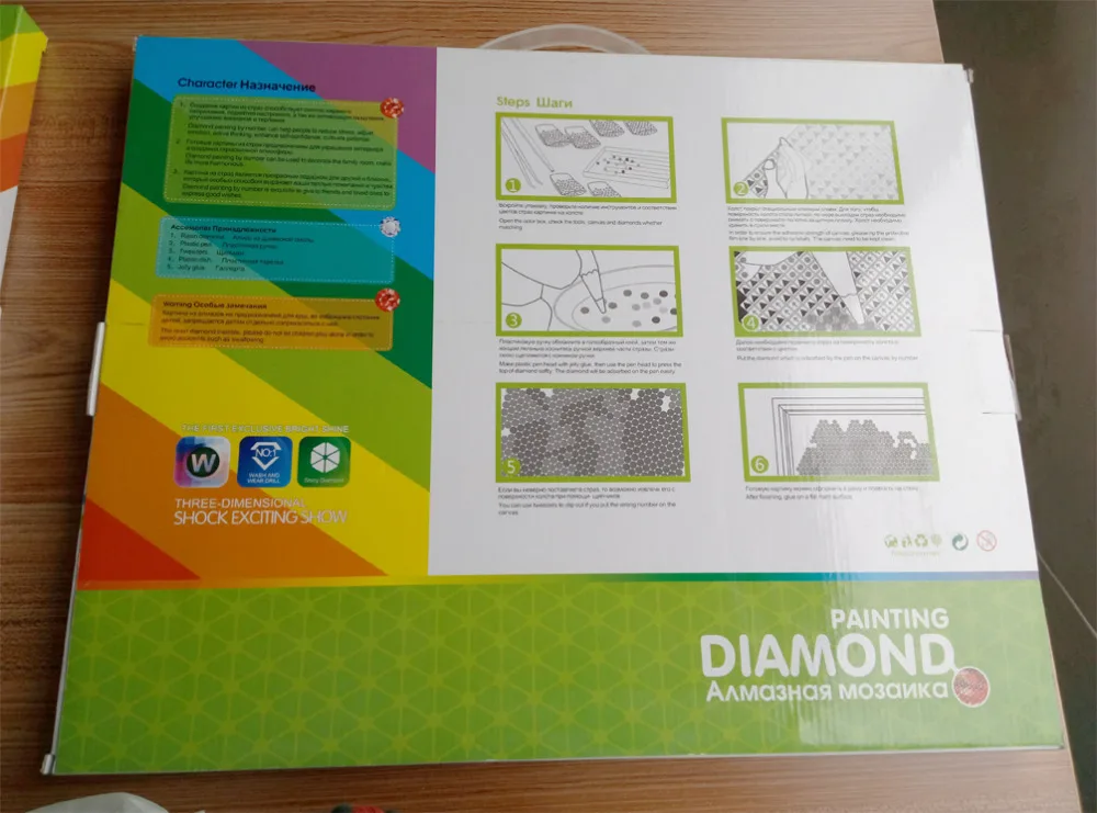 PAINTBOY new design cheapest 5D diy diamond mosaic painting with colorful rhinestone