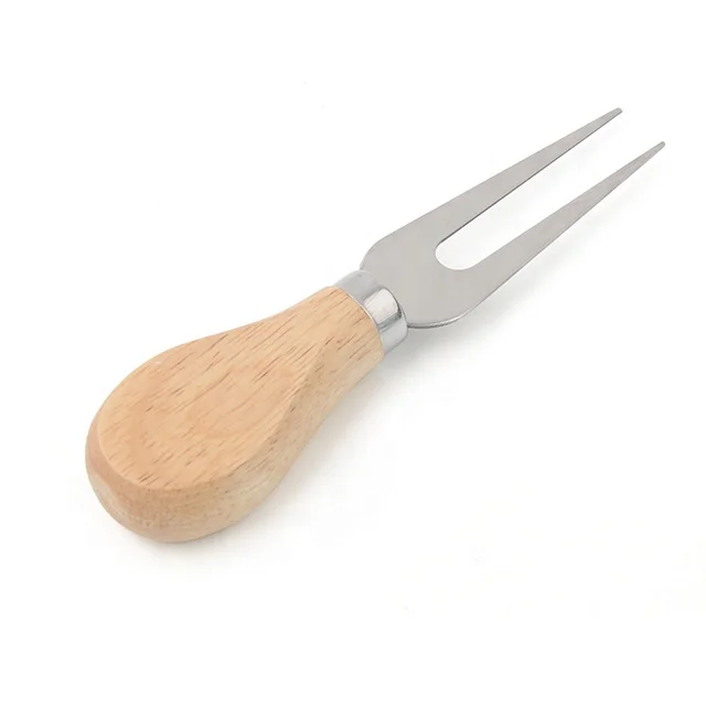 Three pieces of cheese suit cheese knife set cheese cut with oak handle