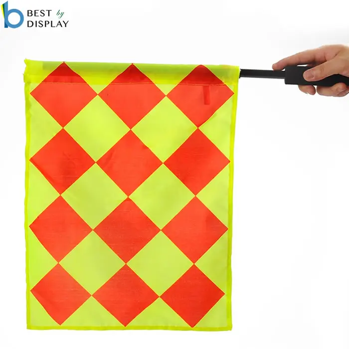 Custom foam handle football soccer referee lineman flags