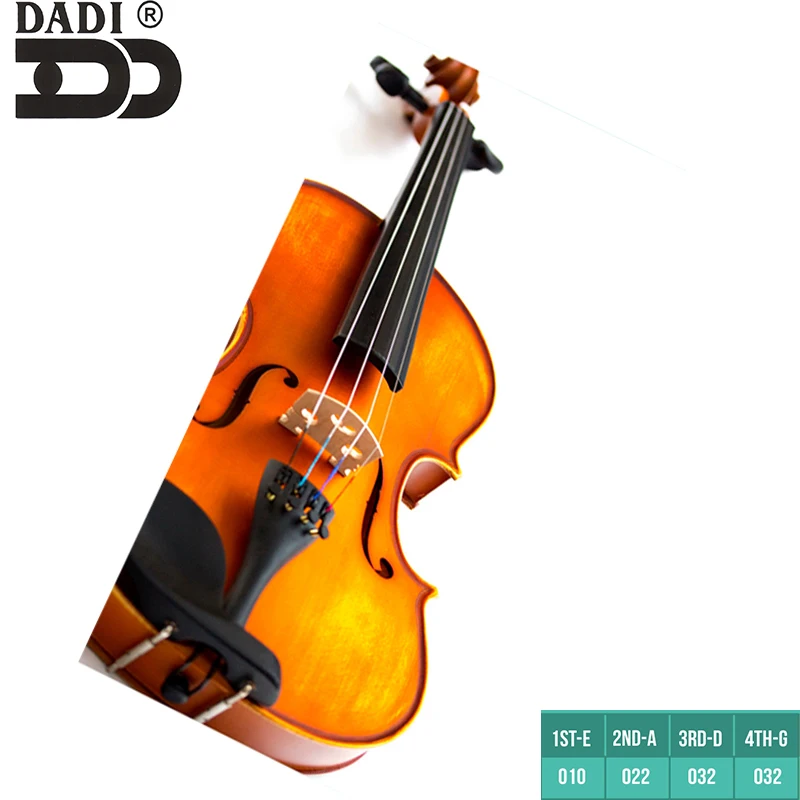 
Dadi wholesale Violin string stainless steel nylon core aluminum alloy wound silver wound violin strings 
