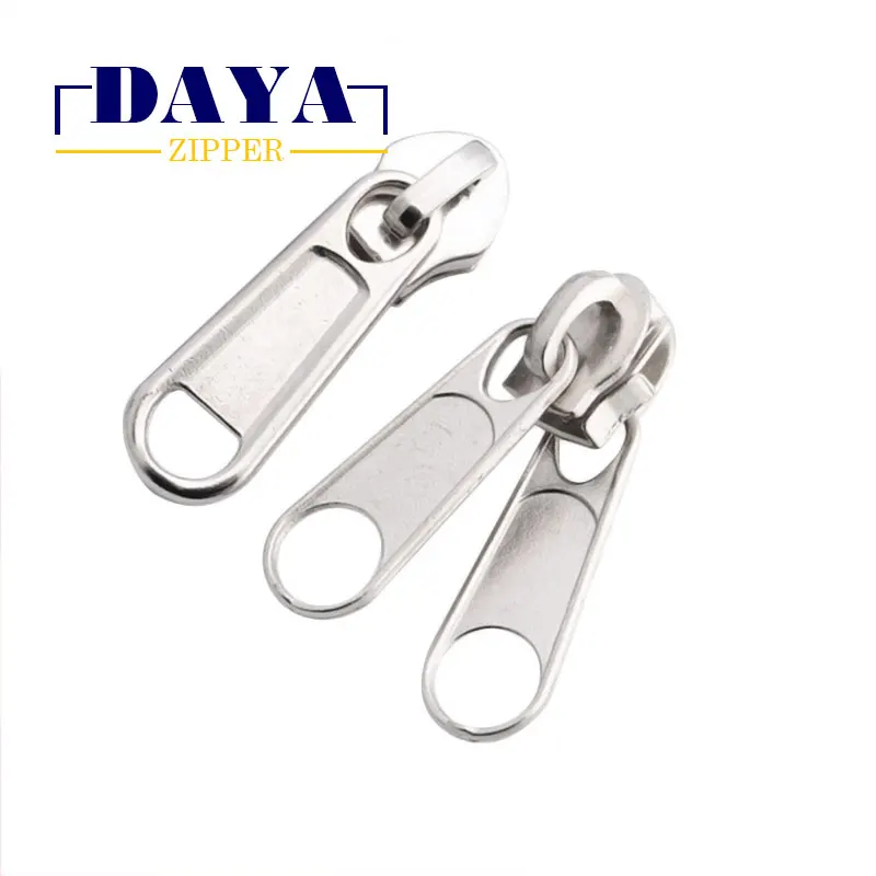 Non-lock no.5/no.7 nickel/black da puller zipper  slider for tent