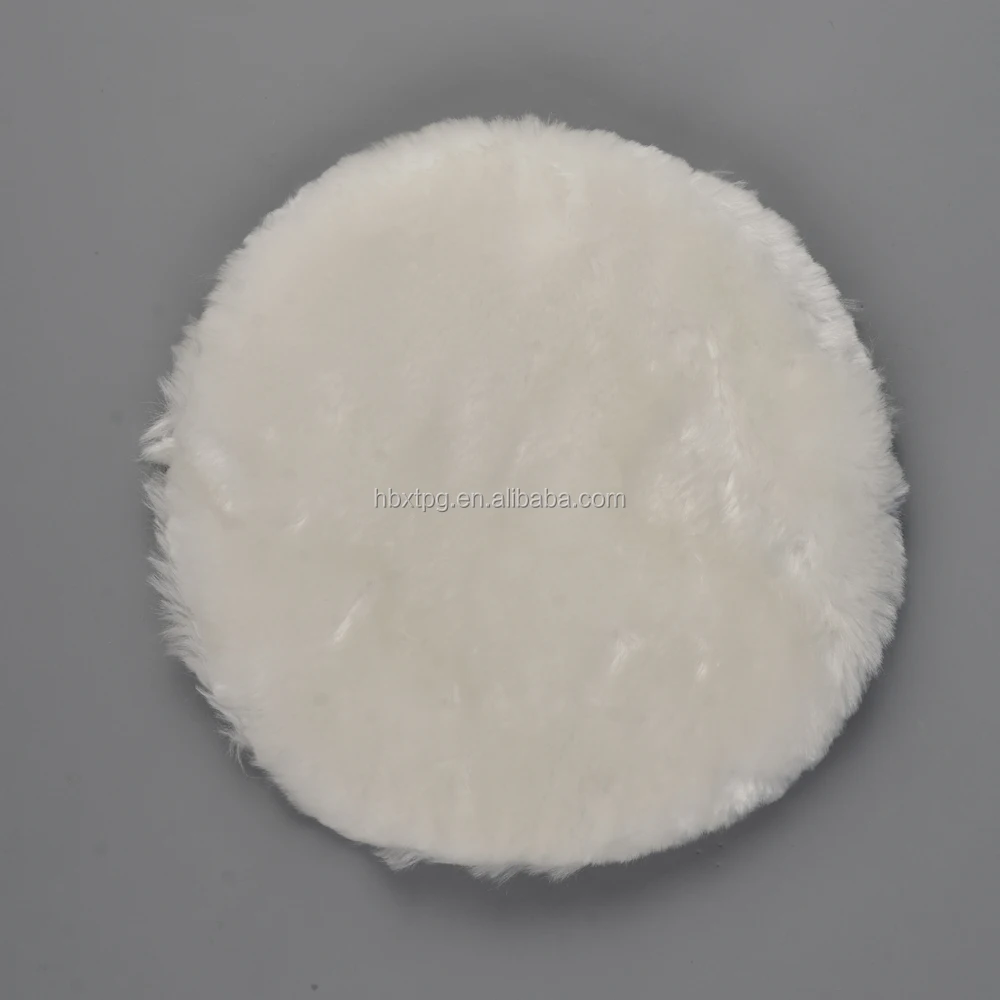 7 Inch 180 mm  Hook  and Loop type Woolen Polishing Pad for Auto Detailing Car Waxing