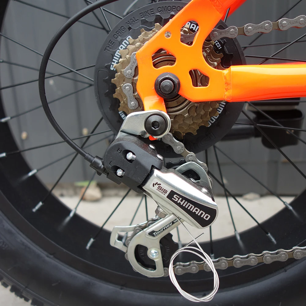 
Customized steel frame 20 wheel size 7 speed 4.0 tyres bicycle 