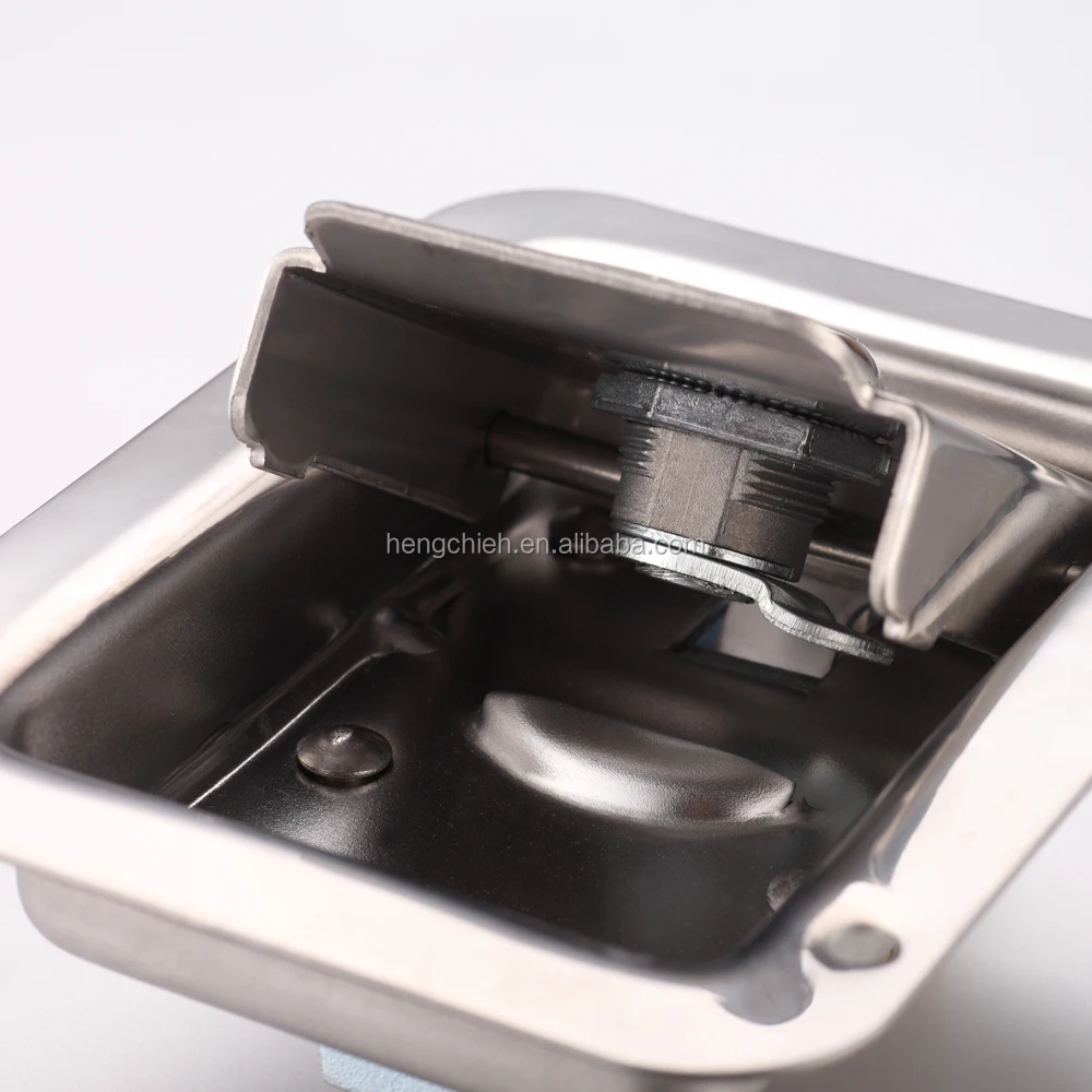 MS858A Silver Mirror-polished 304 Stainless Steel or Steel Special Vehicle/Truck Toolbox Panel Paddle Locks