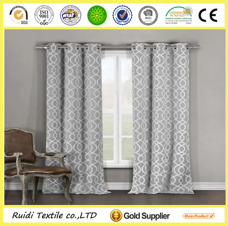 Custom Design Printed Blackout Window Curtain Blackout Curtain Manufacturer