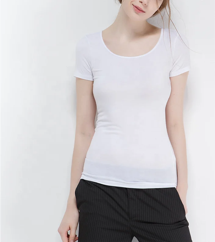 Европейские Летние босоножки 2019 новый короткий рукав Футболка женская одежда простые футболки с круглым воротом и 100% из бамбукового волокна, женские футболки с рисунками из мультфильмов