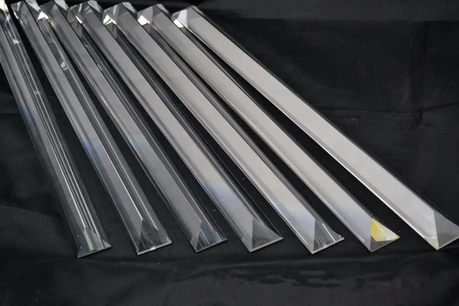 
NON-DUST Crystal Glass Prisms Clear Optical right triangle prism 