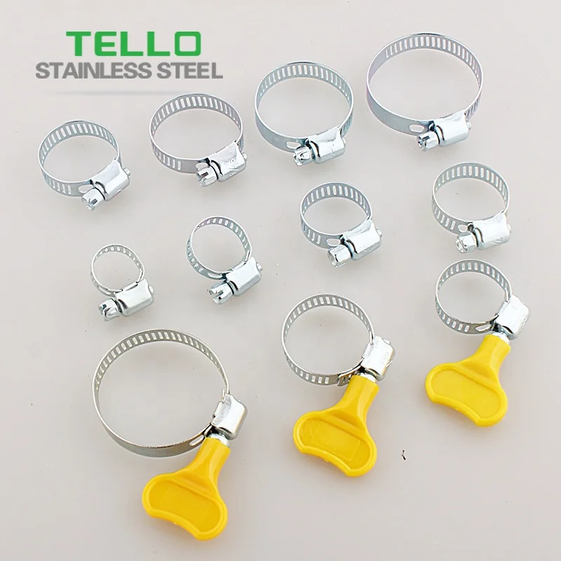 stainless hose clamps with plastic thumb screw