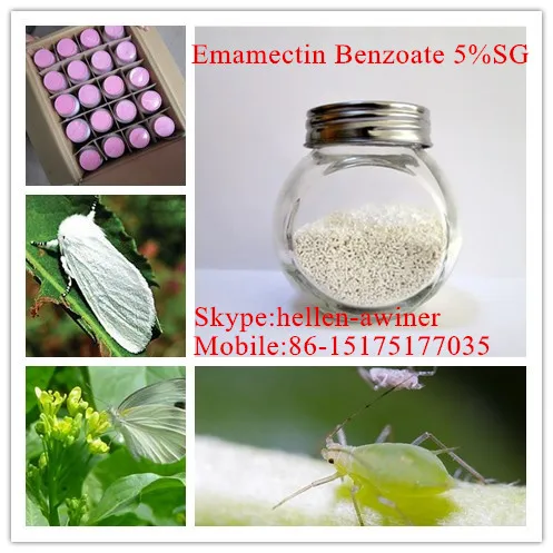  Emamectin бензоат 5% ру используется на хлопок для управления красный белый и желтый паук коробочный червь