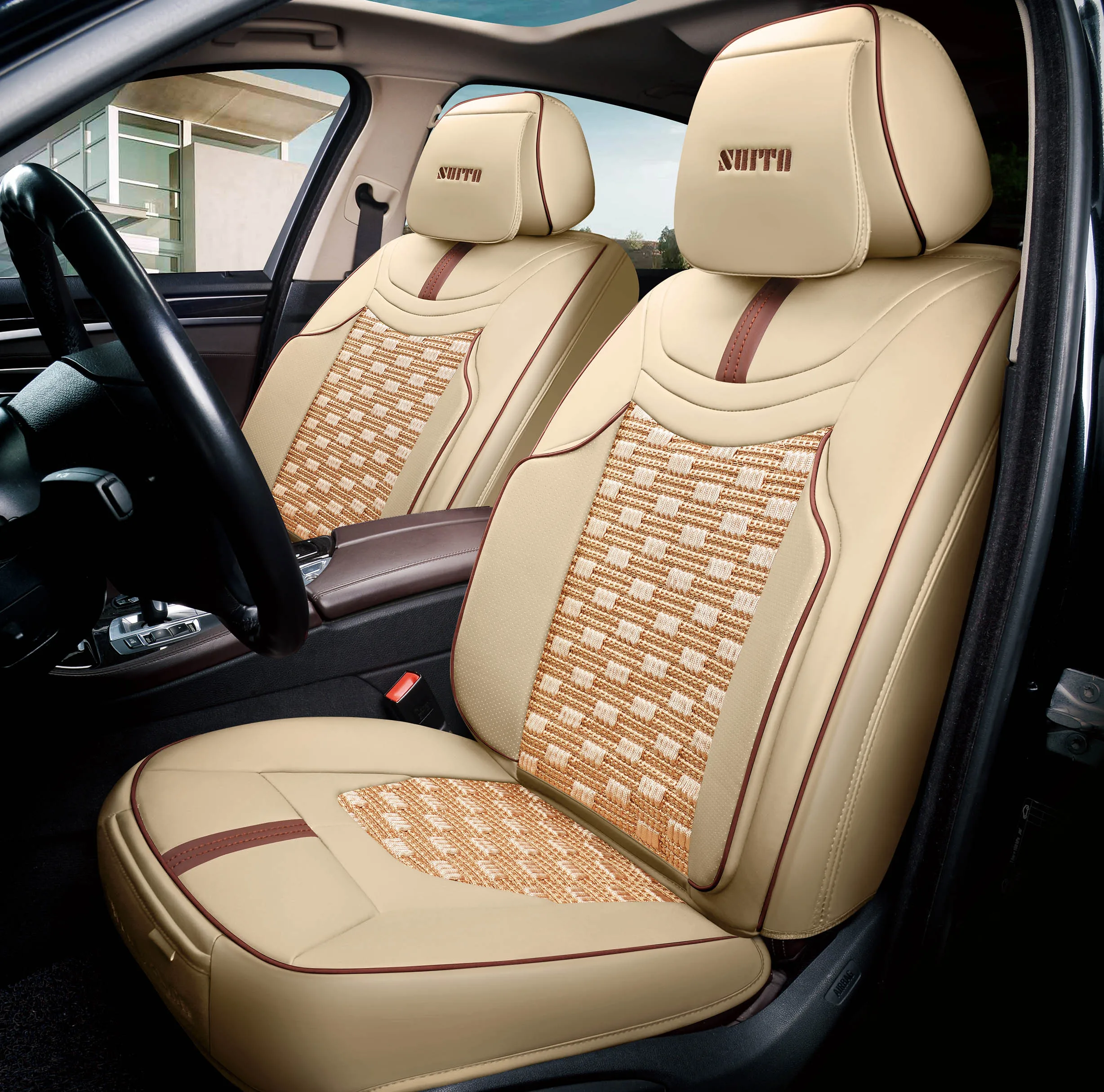 
Hot Selling 3D cooling summer Design Leather Car Seat Cover 
