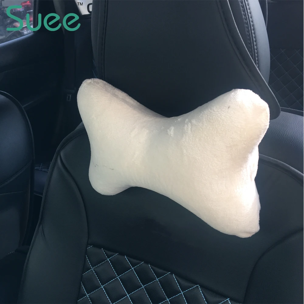 
Cute Dog Bone Shape Travel Car Neck Memory Foam Pillow Supporting Head Rest Customized 