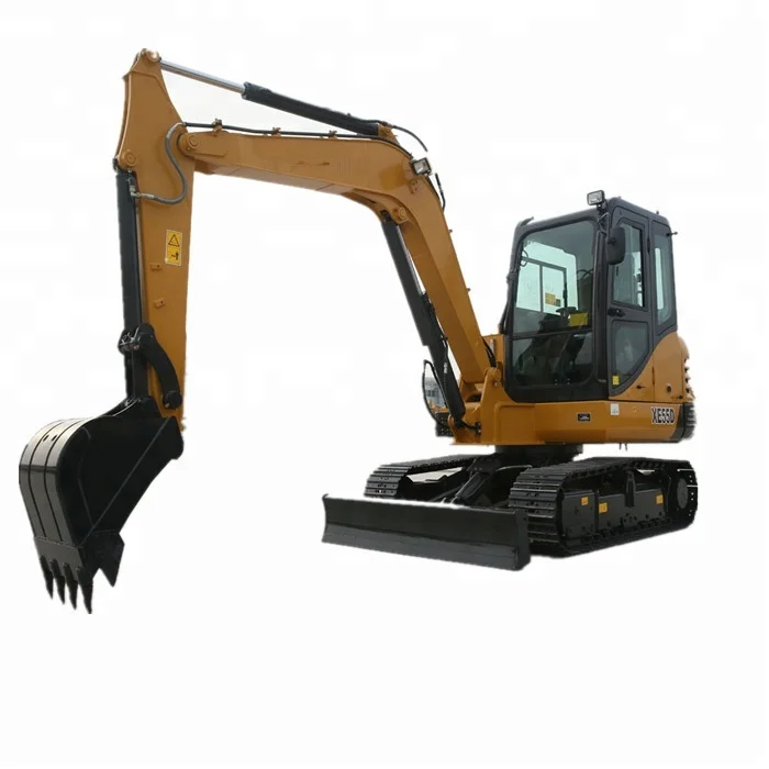 
chinese mini small 5.5T excavator XE55 with zero tail swing for sales 