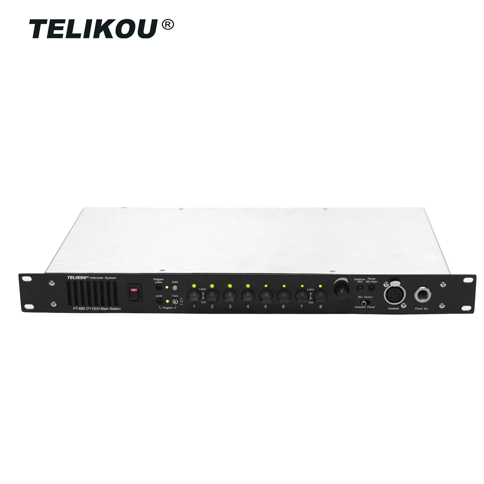  Telikou FT-800 экранное меню Восьмиканальный 4-проводной проводной домофон для тв станции