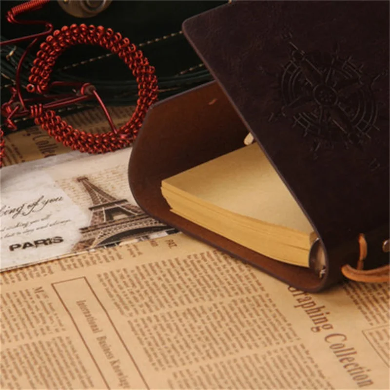 Vintage classic retro leather journal notebook for gift