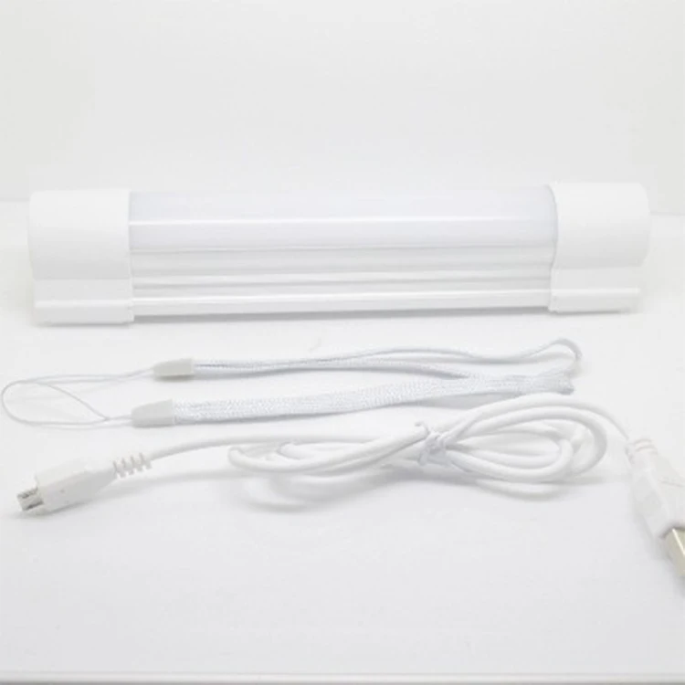 Алюминиевая пластиковая лампа для шкафа, USB перезаряжаемая литиевая батарея, светодиодный магнитный домашний аварийный светильник