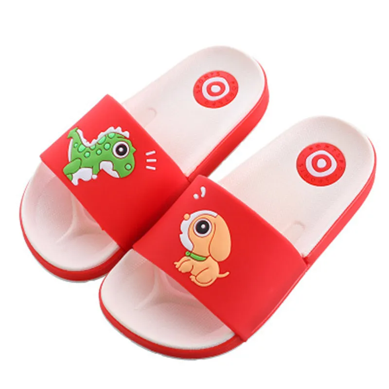 Мягкие Летние Тапочки для мальчиков и девочек с мультяшным рисунком