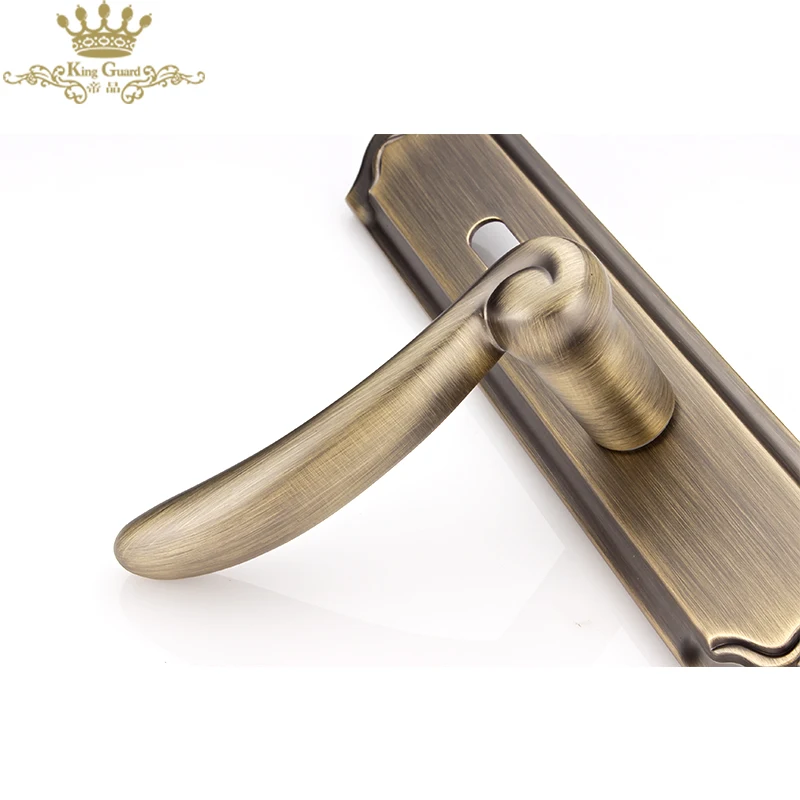 Factory security door handle lock design industrial indoor bedroom household silent door lock bathroom solid wood door handle