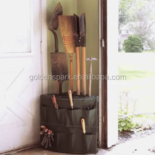 Garage Corner Storage Tool Rack Holder Organizer Garden Yard Tower Pouch Bag New