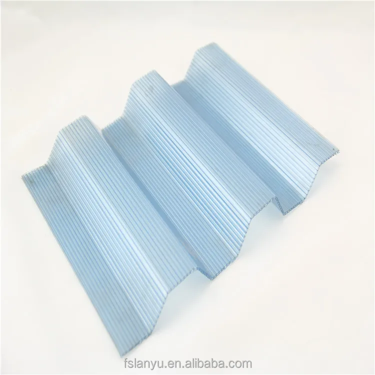 roofing material 1mm fireproof uv treated polycarbonate corrugated sheet