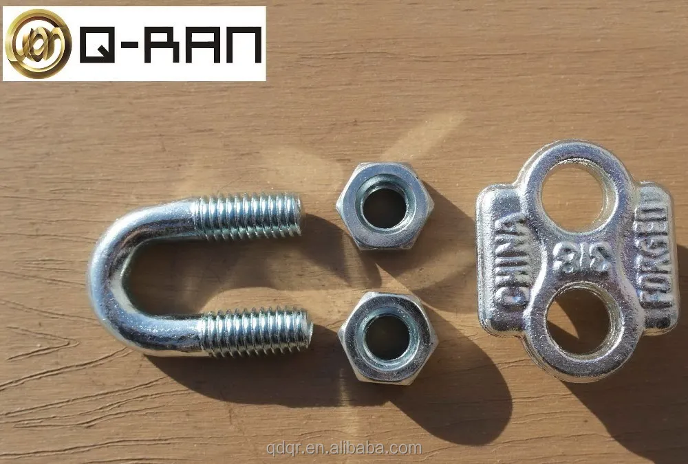 Galvanized U Bolt Cable Clamp Drop Forged Wire Rope Clip