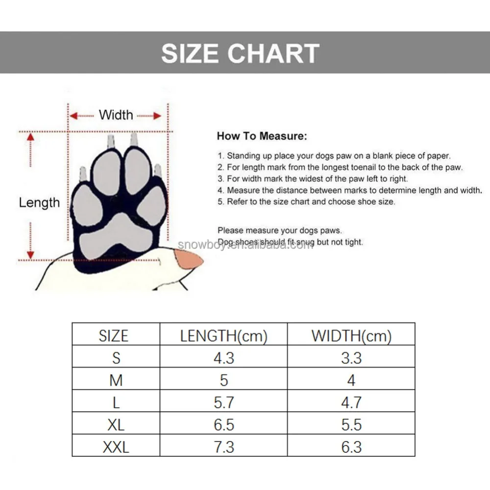 Pet Anti-slip Waterproof Dog Rubber Rain Shoes Boots