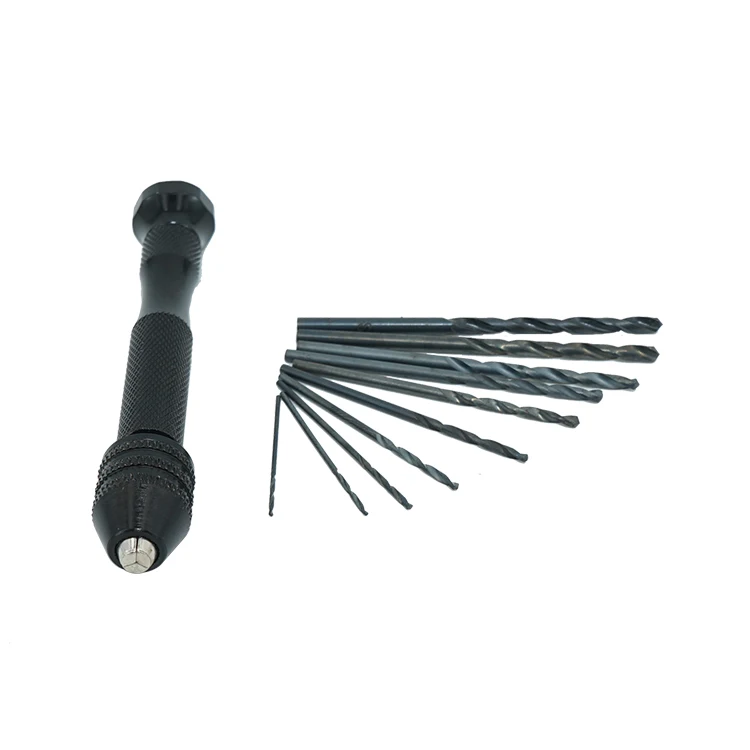 Precision 0.5mm - 3.5mm Mini Micro Spiral Hand Drill Chuck Twist Pin Vise Bit