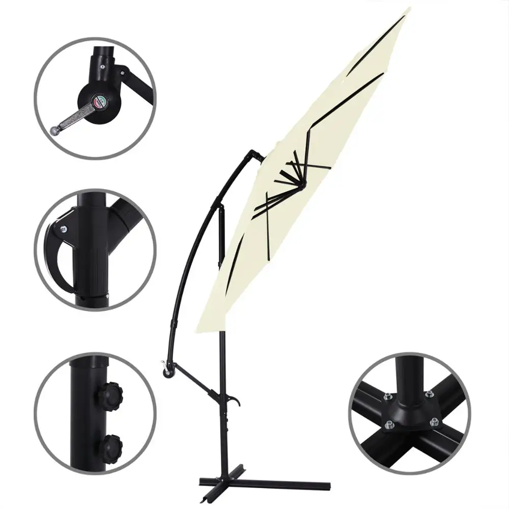 Outdoor Garden Patio  beach  banana Umbrella for market cafe umbrellas