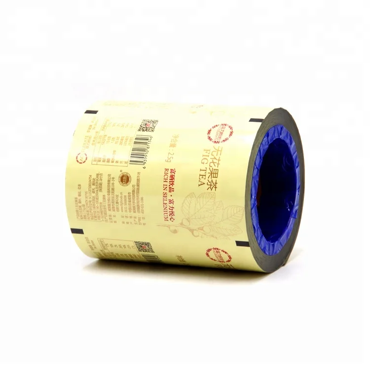 Китайская фабрика, термоуплотнение, гибкая упаковка для чая, упаковочная пленка, рулон