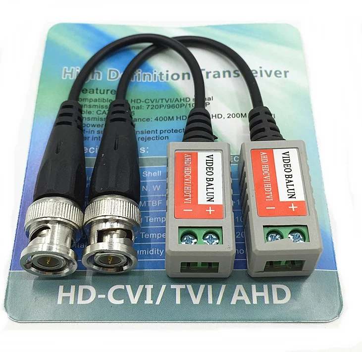 1ch passive COAX BNC to RJ45 Converter HD Video Balun Twisted pair transmitter