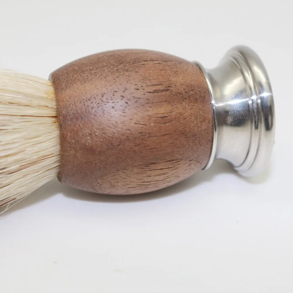 Оптовая продажа, недорогая щетка для бороды JDK с индивидуальным логотипом, 100% щетина кабана, щетка для ухода за бородой для мужчин