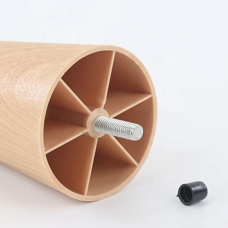 Plastic H100mm furniture book shelf & coffee desk legs retailer with M8 screw