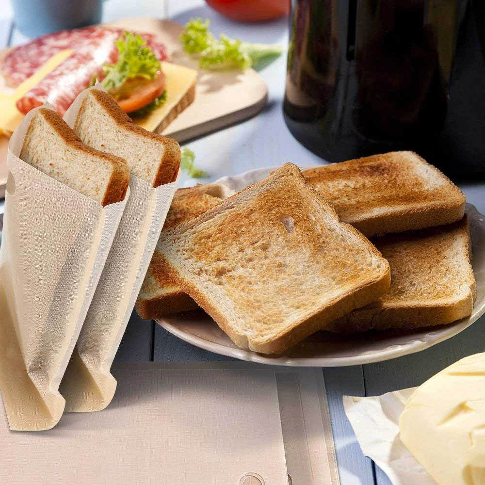 Heat Resistant Non Stick Toaster Bags Bread Toast Pockets Reusable Toaster Sandwich Bag