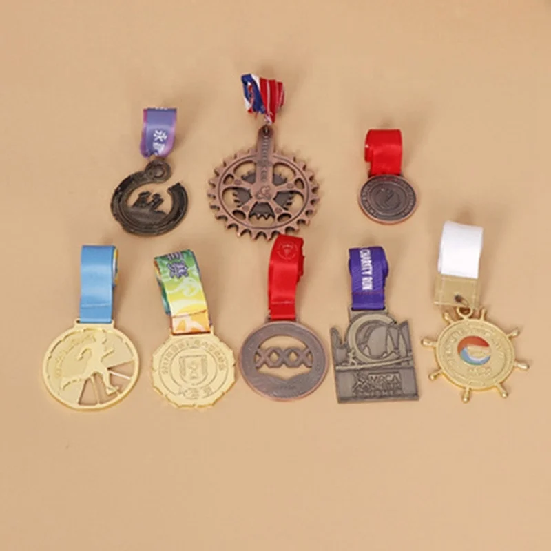 custom personalized medals chinese medal with ribbon