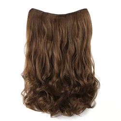 20' 1-Pack 3/4 body wave clip in hair extensions  Full Head Clip in Synthetic Hairpiece synthetic clip in hair extensions