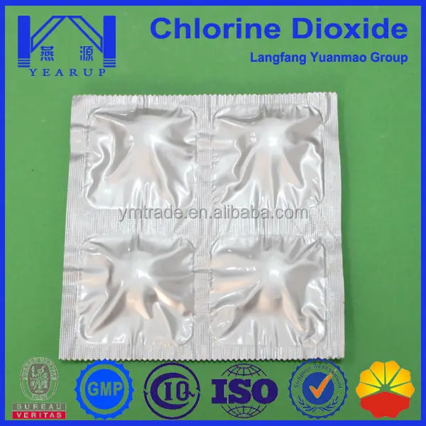 
Biocide Water Treatment Chemical Chlorine Dioxide Tablets / Chemical of Water Treatment for Sale 