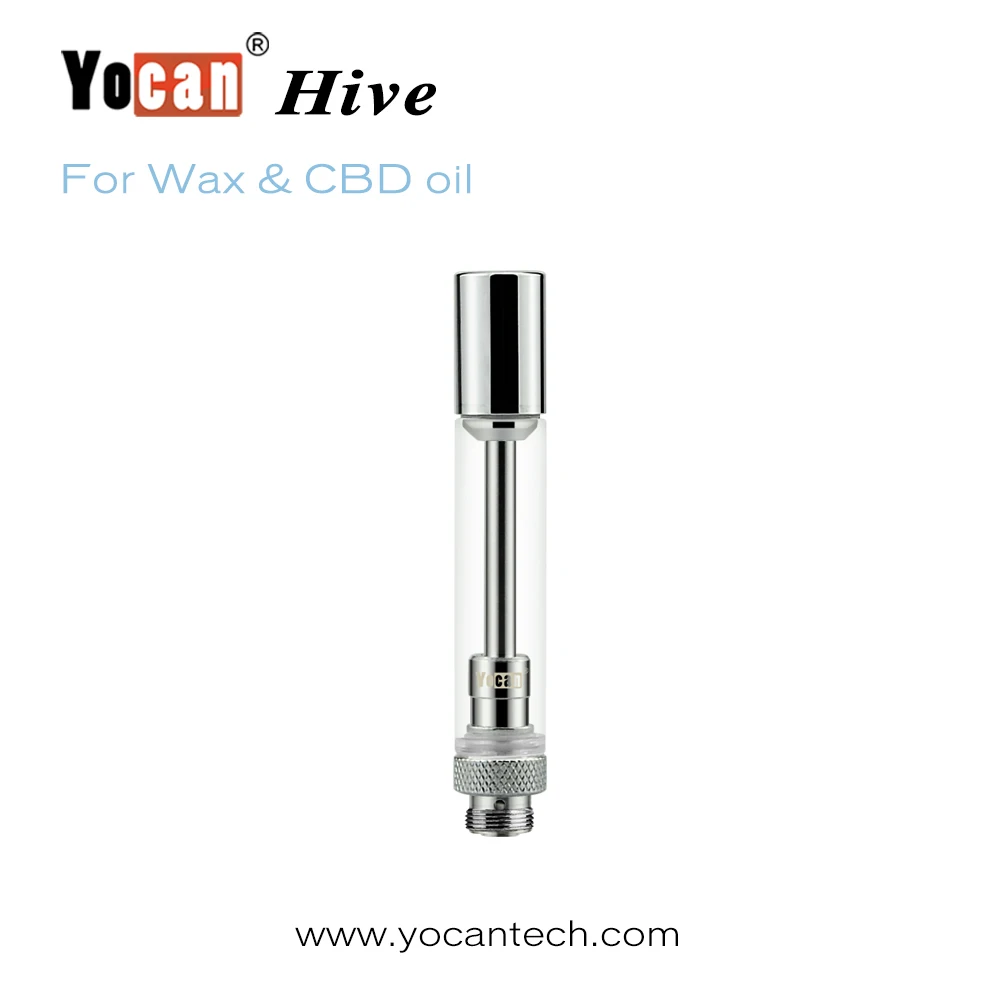 
2017 New Quit Smoking Machine Yocan Hive magnetic connection wax atomizer tank/glass cbd tank 