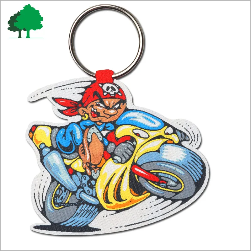 Airline gifts customer logo polyester cotton keychains