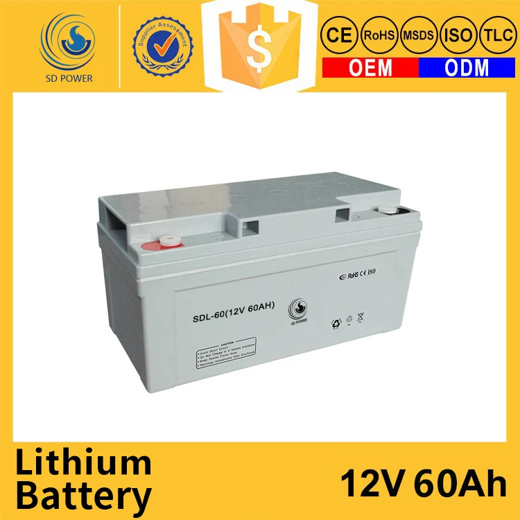 
5 years warrant deep cycle rechargeable 12v 60ah lifepo4 battery for any application 