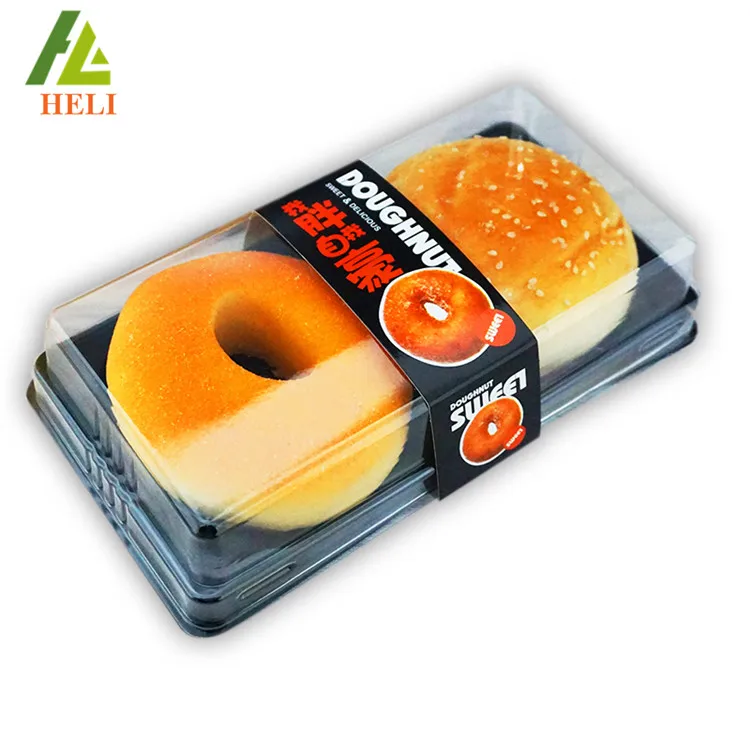 Food grade Plastic packaging box for donut
