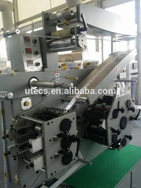 UGS62S 6 Передняя 2 задняя цветная двухсторонняя автоматическая машина для флексографской печати тканевой ленты принтер этикеток на