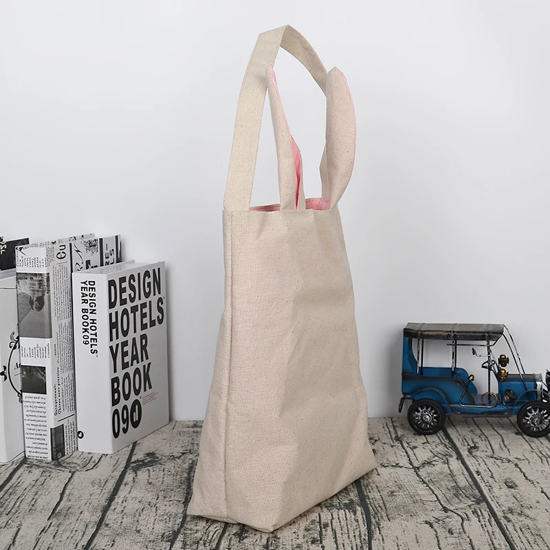 Cute wholesale fashion holiday gift easter bunny tote bag